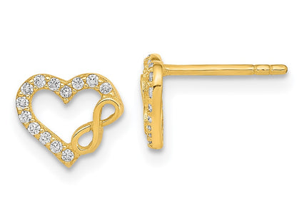 14k Yellow Gold Earrings Style YE2033 - Classique Jewelry Inc.