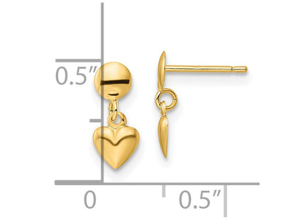 14k Yellow Gold Earrings Style YE2049 - Classique Jewelry Inc.