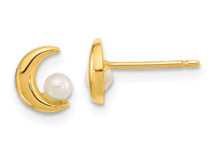 14k Yellow Gold Earrings Style YE2054 - Classique Jewelry Inc.