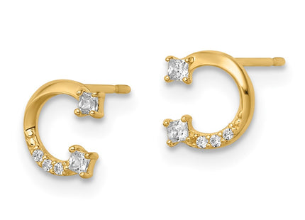 14k Yellow Gold Earrings Style YE2057 - Classique Jewelry Inc.