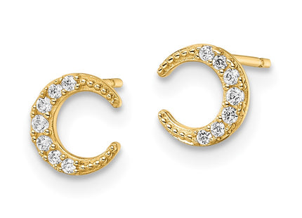 14k Yellow Gold Earrings Style YE2058 - Classique Jewelry Inc.