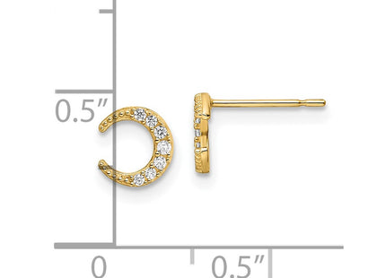 14k Yellow Gold Earrings Style YE2058 - Classique Jewelry Inc.