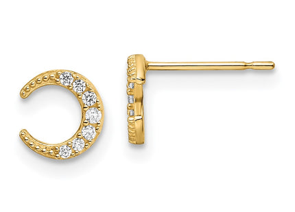 14k Yellow Gold Earrings Style YE2058 - Classique Jewelry Inc.