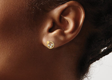 14k Yellow Gold Earrings Style YE2059 - Classique Jewelry Inc.