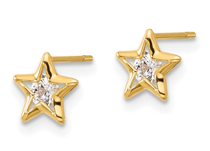 14k Yellow Gold Earrings Style YE2068 - Classique Jewelry Inc.