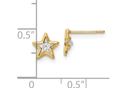 14k Yellow Gold Earrings Style YE2068 - Classique Jewelry Inc.