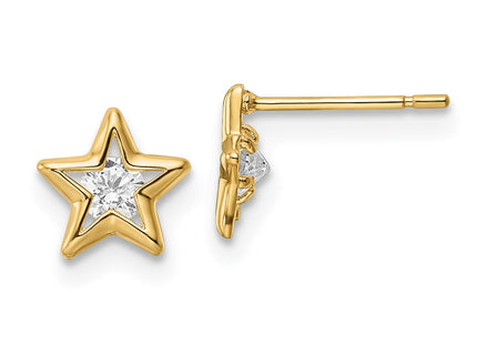 14k Yellow Gold Earrings Style YE2068 - Classique Jewelry Inc.