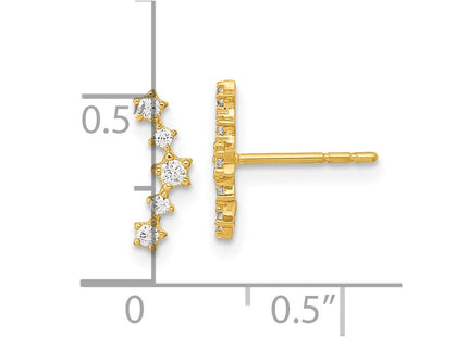 14k Yellow Gold Earrings Style YE2069 - Classique Jewelry Inc.