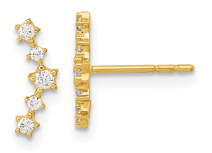 14k Yellow Gold Earrings Style YE2069 - Classique Jewelry Inc.