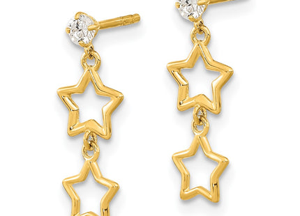 14k Yellow Gold Earrings Style YE2071 - Classique Jewelry Inc.