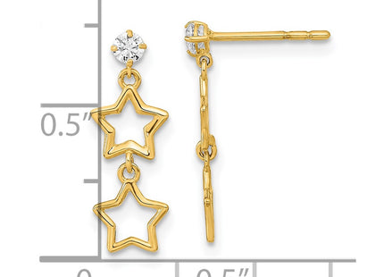 14k Yellow Gold Earrings Style YE2071 - Classique Jewelry Inc.