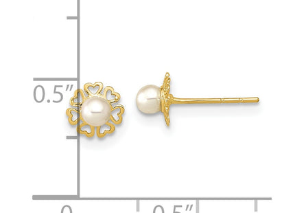 14k Yellow Gold Earrings Style YE2075 - Classique Jewelry Inc.