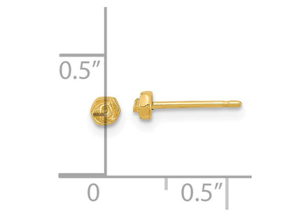 14k Yellow Gold Earrings Style YE2076 - Classique Jewelry Inc.