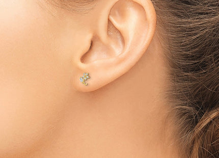14k Yellow Gold Earrings Style YE2078 - Classique Jewelry Inc.