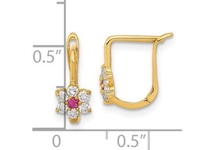 14k Yellow Gold Earrings Style YE2082 - Classique Jewelry Inc.