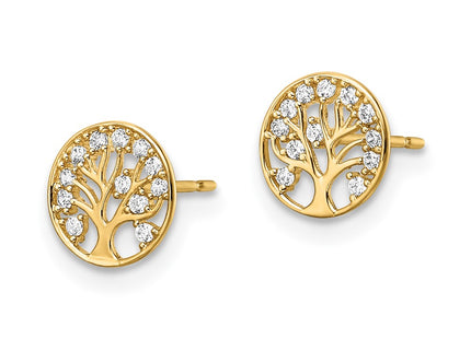 14k Yellow Gold Earrings Style YE2094 - Classique Jewelry Inc.