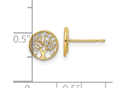 14k Yellow Gold Earrings Style YE2094 - Classique Jewelry Inc.