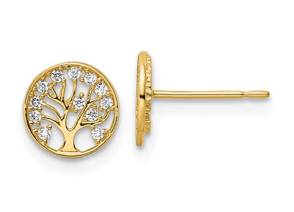14k Yellow Gold Earrings Style YE2094 - Classique Jewelry Inc.