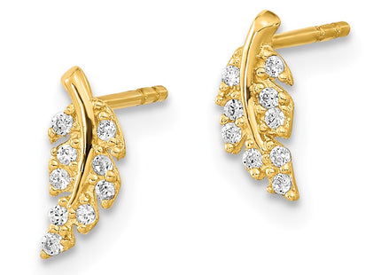 14k Yellow Gold Earrings Style YE2096 - Classique Jewelry Inc.