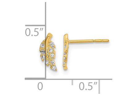 14k Yellow Gold Earrings Style YE2096 - Classique Jewelry Inc.