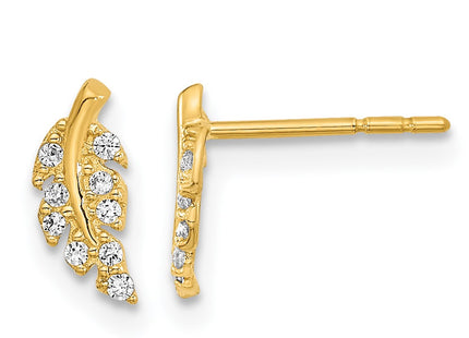14k Yellow Gold Earrings Style YE2096 - Classique Jewelry Inc.