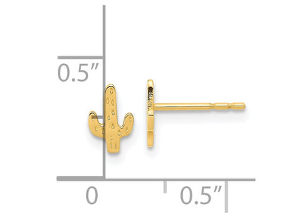 14K gold earrings, further view