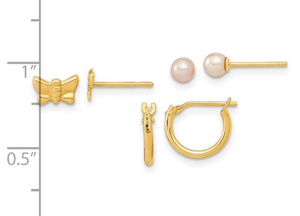 14k Yellow Gold Earrings Style YE2099 - Classique Jewelry Inc.