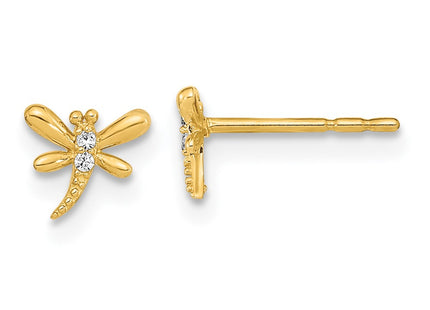 14k Yellow Gold Earrings Style YE2101 - Classique Jewelry Inc.