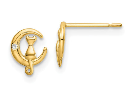 14k Yellow Gold Earrings Style YE2103 - Classique Jewelry Inc.