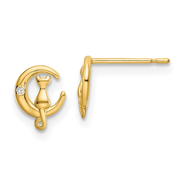 14k Yellow Gold Earrings Style YE2103 - Classique Jewelry Inc.