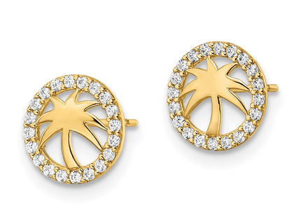 14k Yellow Gold Earrings Style YE2110 - Classique Jewelry Inc.