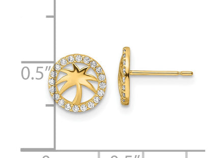 14k Yellow Gold Earrings Style YE2110 - Classique Jewelry Inc.
