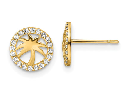 14k Yellow Gold Earrings Style YE2110 - Classique Jewelry Inc.