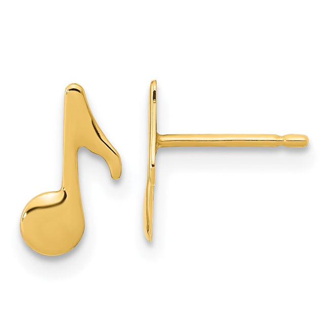 14k Yellow Gold Earrings Style YE2115 - Classique Jewelry Inc.