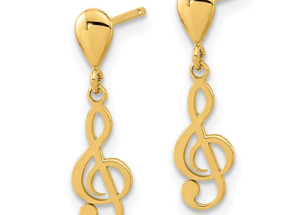 14k Yellow Gold Earrings Style YE2117 - Classique Jewelry Inc.
