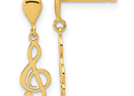 14k Yellow Gold Earrings Style YE2117 - Classique Jewelry Inc.