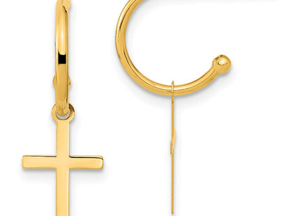 14k Yellow Gold Earrings Style YE2118 - Classique Jewelry Inc.