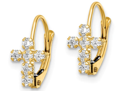 14k Yellow Gold Earrings Style YE2120 - Classique Jewelry Inc.