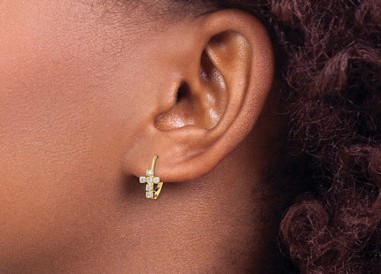 14k Yellow Gold Earrings Style YE2120 - Classique Jewelry Inc.