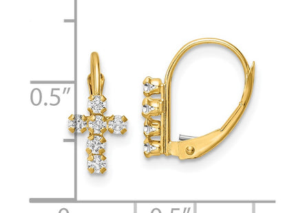 14k Yellow Gold Earrings Style YE2120 - Classique Jewelry Inc.