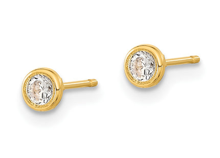 14k Yellow Gold Earrings Style YE2125 - Classique Jewelry Inc.