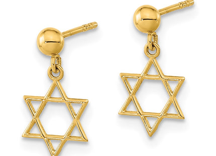 14k Yellow Gold Earrings Style YE2128 - Classique Jewelry Inc.