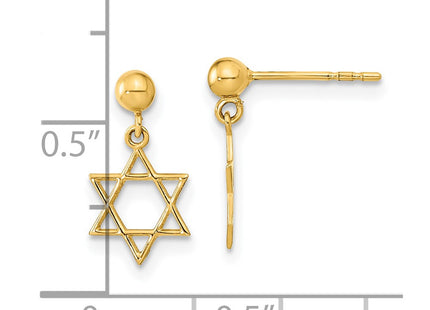 14k Yellow Gold Earrings Style YE2128 - Classique Jewelry Inc.