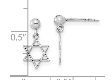 14k White Gold Earrings Style YE2129 - Classique Jewelry Inc.