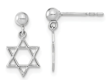 14k White Gold Earrings Style YE2129 - Classique Jewelry Inc.