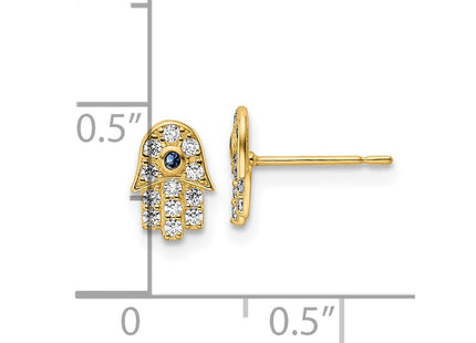 14k Yellow Gold Earrings Style YE2133 - Classique Jewelry Inc.