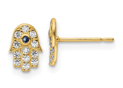 14k Yellow Gold Earrings Style YE2133 - Classique Jewelry Inc.