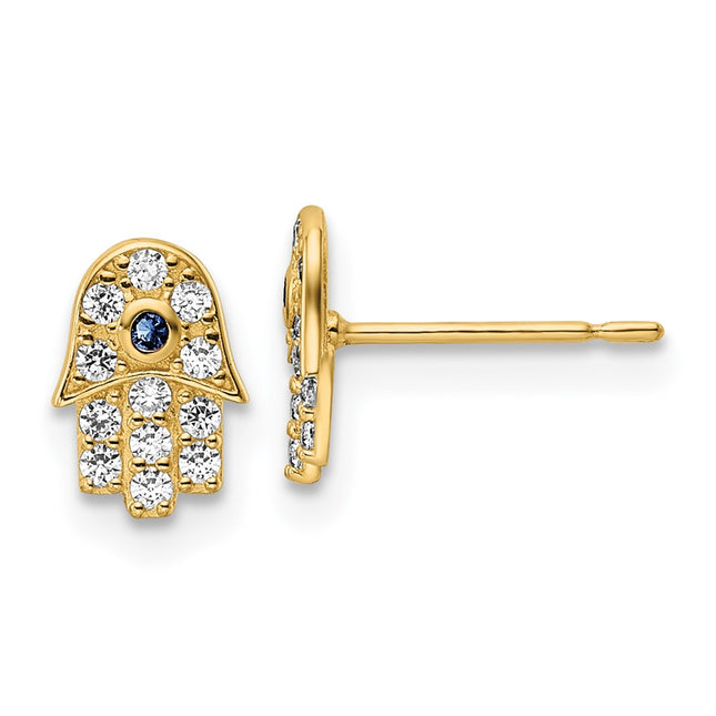 14k Yellow Gold Earrings Style YE2133 - Classique Jewelry Inc.