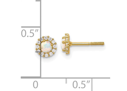 14k Yellow Gold Earrings Style YE2134 - Classique Jewelry Inc.