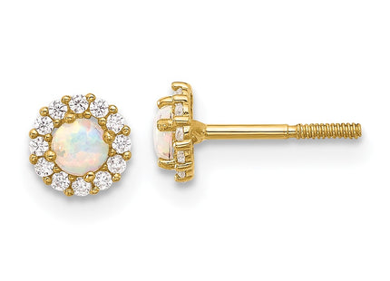 14k Yellow Gold Earrings Style YE2134 - Classique Jewelry Inc.